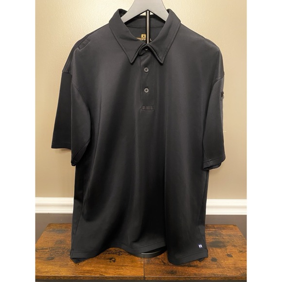 Propper ICE Performance Polo Mens Large Uniform Shirt Black Short Sleeve - Picture 3 of 5